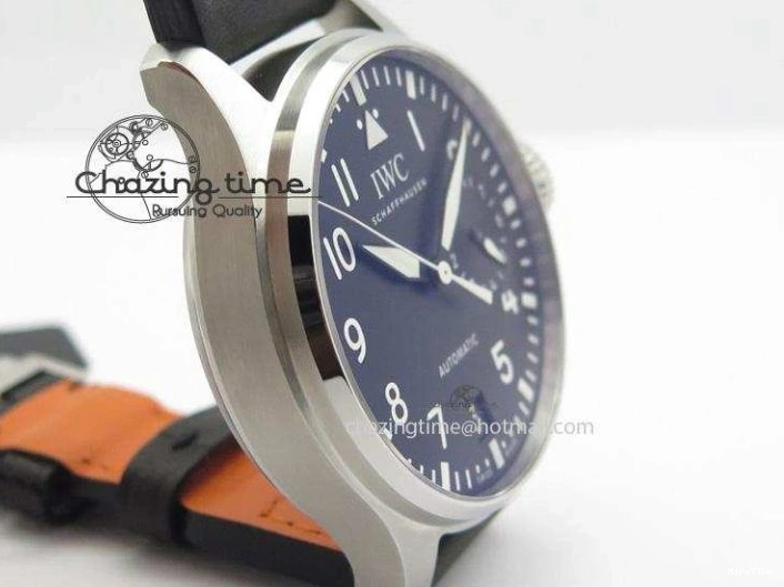 MIROTIME 0306 GoodFit Big Pilot Real PR IW500912 ZF Best Edition Black Dial On Black Leather Strap A 7287